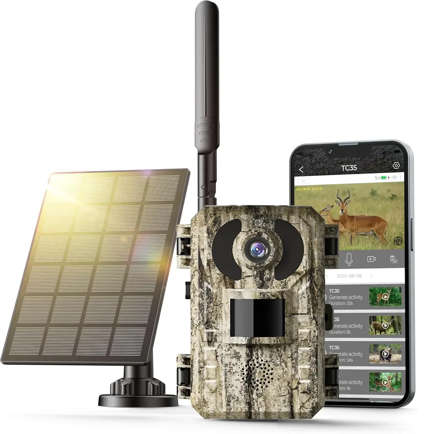 Hunting Game Camera Night Vision No Glow - Kamera Jejak Seluler 4G LTE 8K