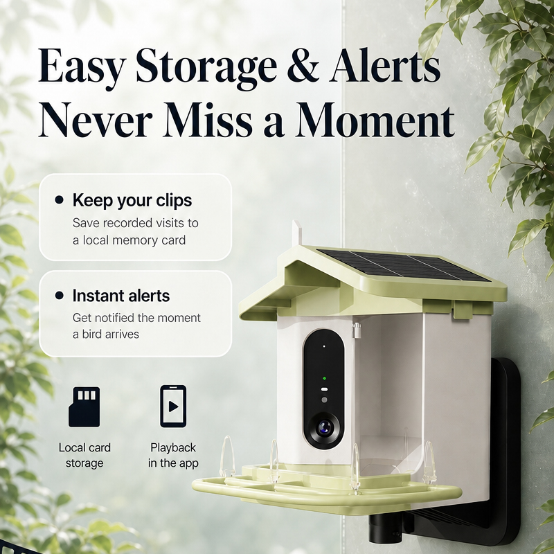 Pengumpan Burung Tenaga Surya  - Bird Feeder Camera Wifi Smart Ai ulasan dan harga