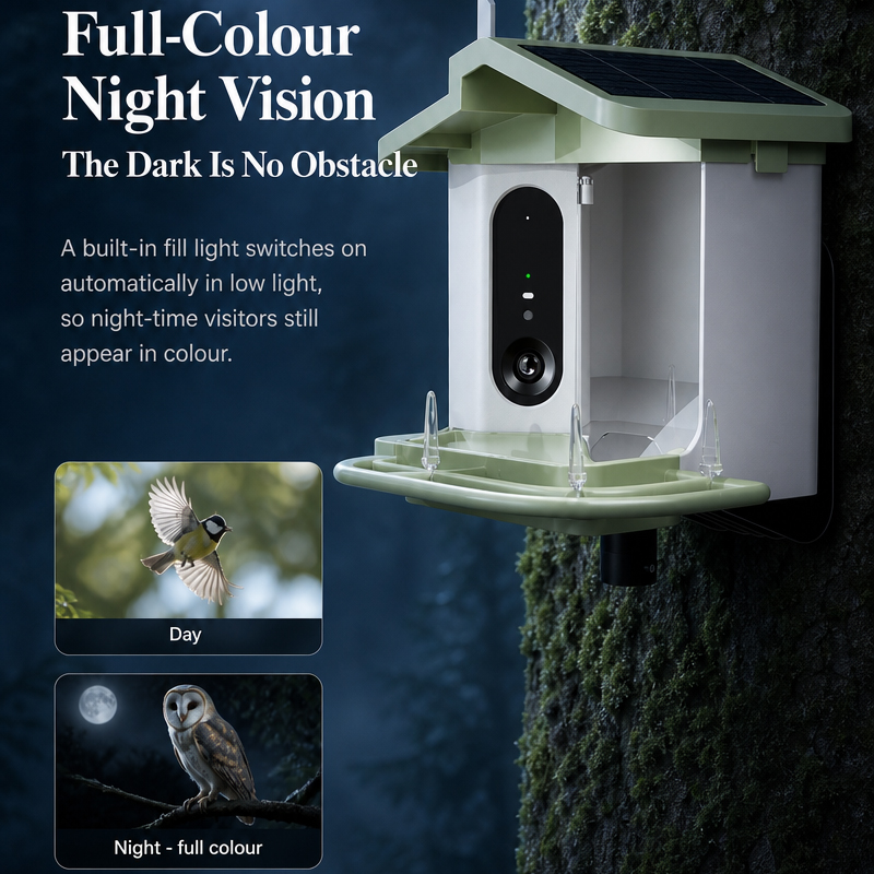 Alat Pemberi Makan Burung Cerd - Bird Feeder Camera Wifi Smart Ai ulasan dan harga